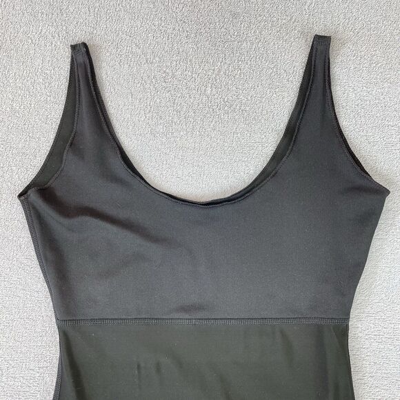Spanx One Piece Full Tank Slip Shaper Women's Medium Black Simple Basic Staple - Picture 5 of 14